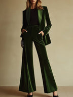 Violetta - Luxe Velvet Power Suit