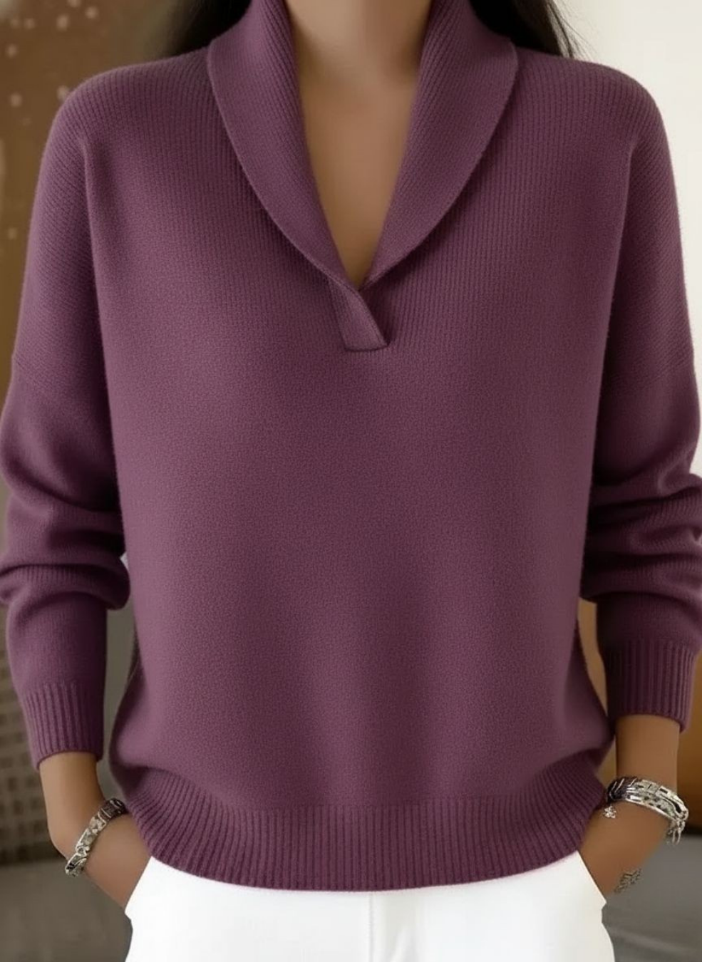 Ellie & Sage™ | V-Neck Sweater