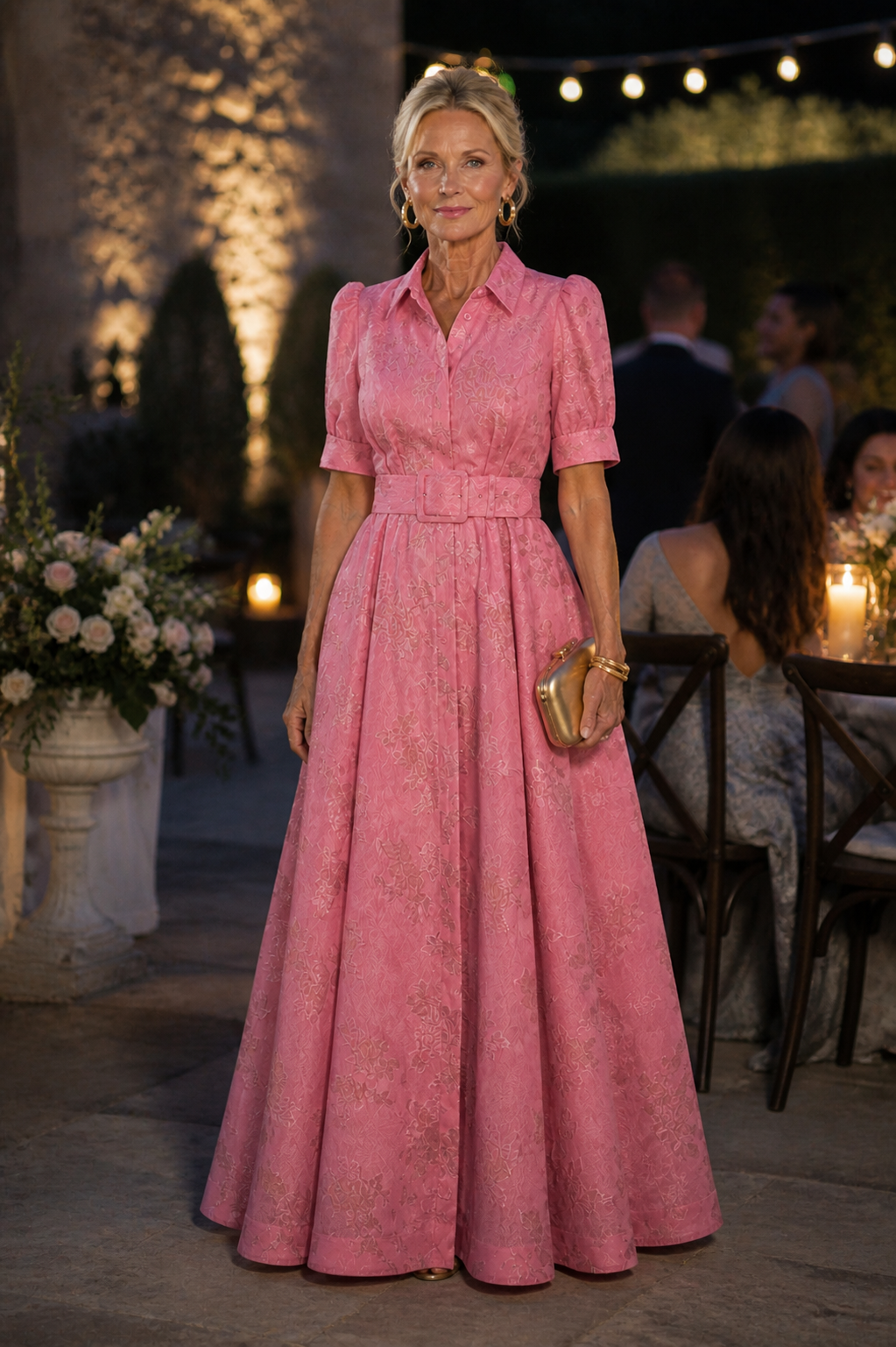 Stella & Grace™ | Belted Floral Maxi Dress