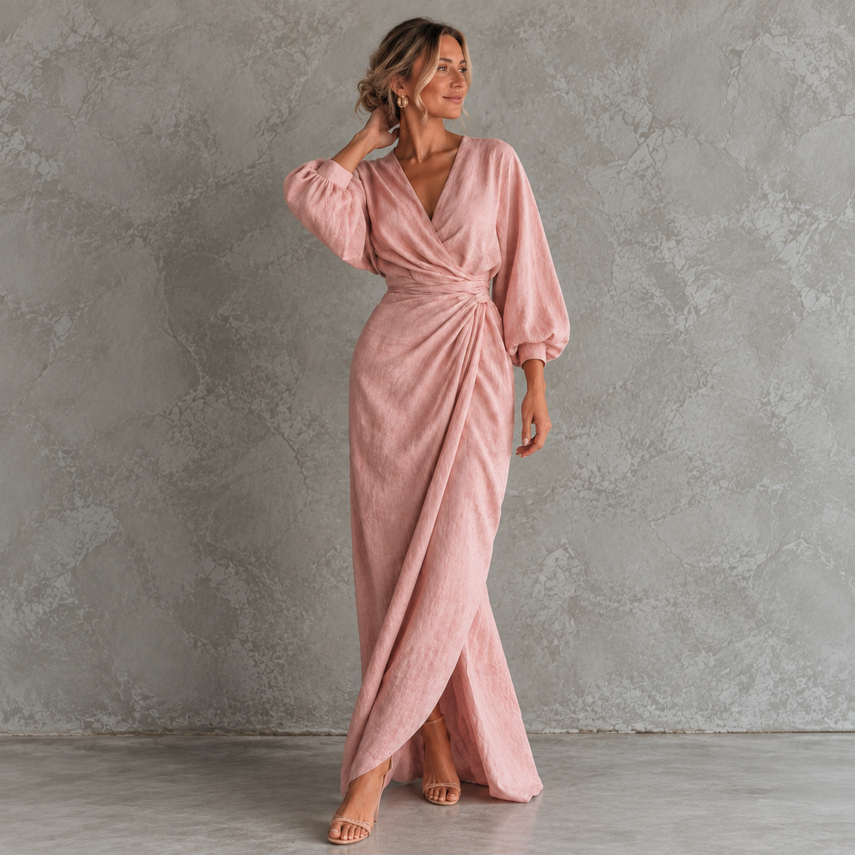 Amelia |  Linen Blend Maxi Dress