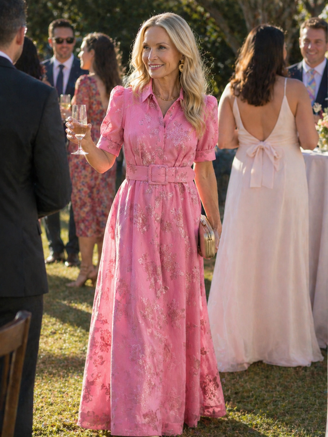 Stella & Grace™ | Belted Floral Maxi Dress