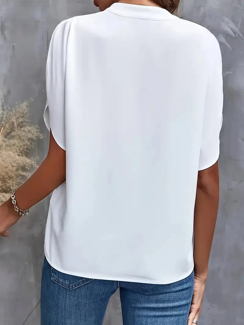 Lyana | Soft and Elegant V-Neck Blouse