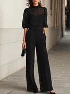 Clarisa – outfit with wide pants