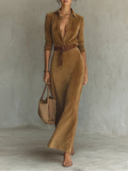 Isla | Suede Maxi Dress