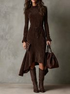 Ella | Drawstring Midi Dress