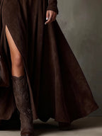 Charlotte | Dark Brown Maxi Dress