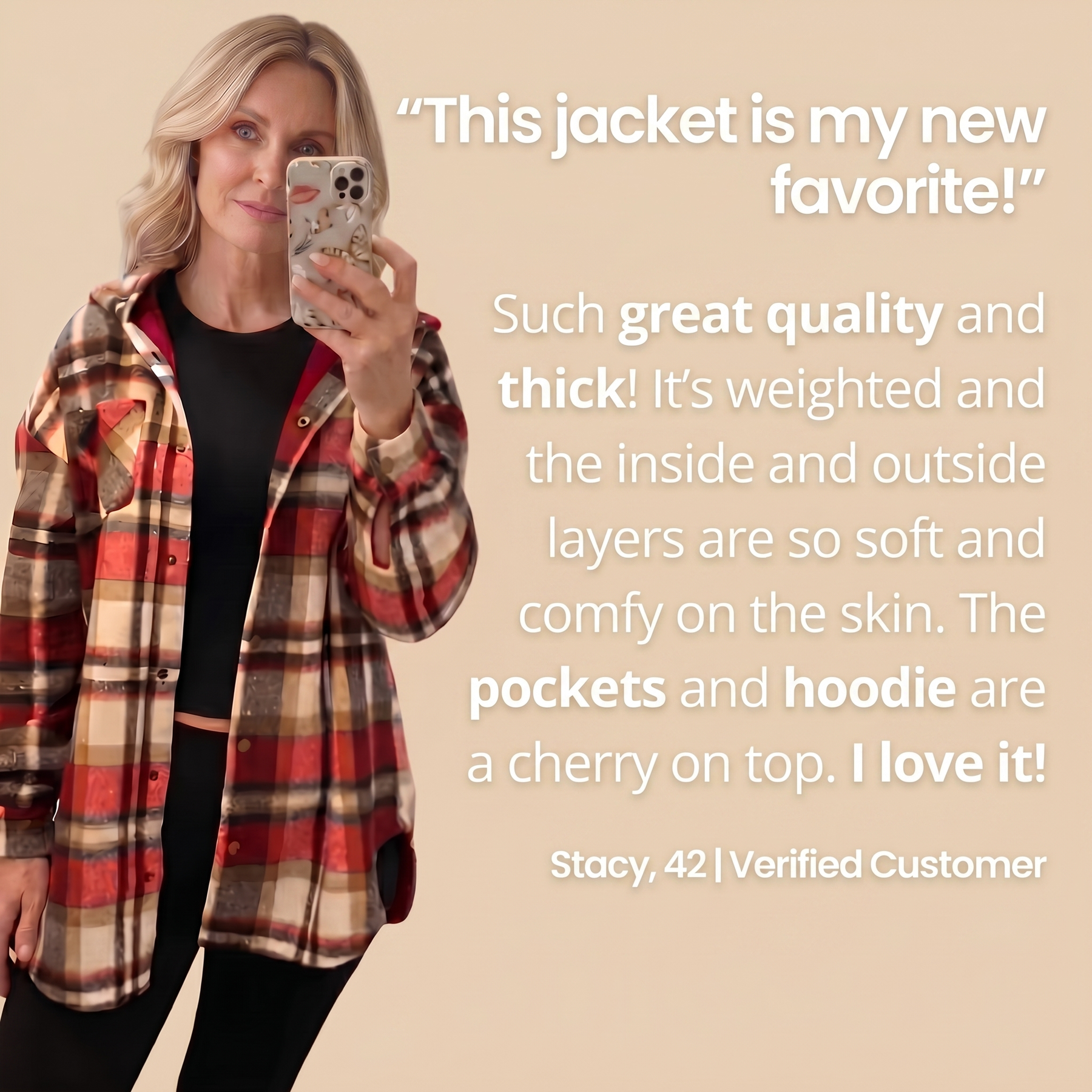 Teddy Bear Cozy Flannel Jacket