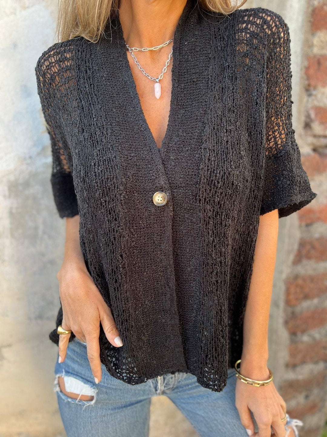 Arielle™ - Elegant Textured Top