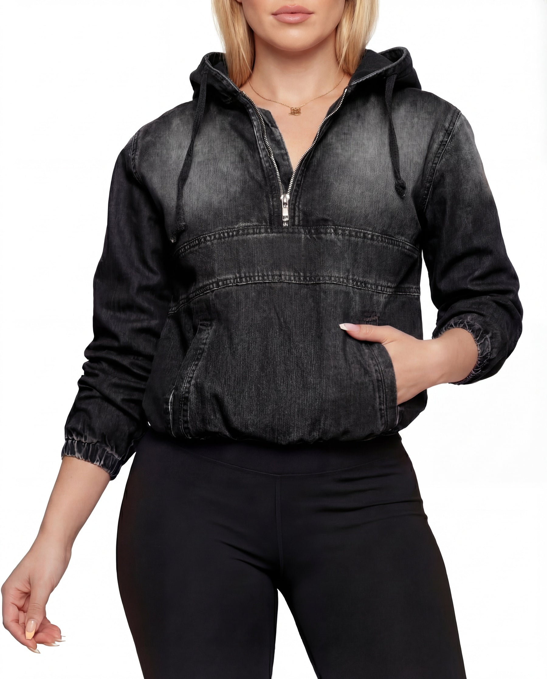 TABITHA™ – Casual Half Zip Hoodie Pullover
