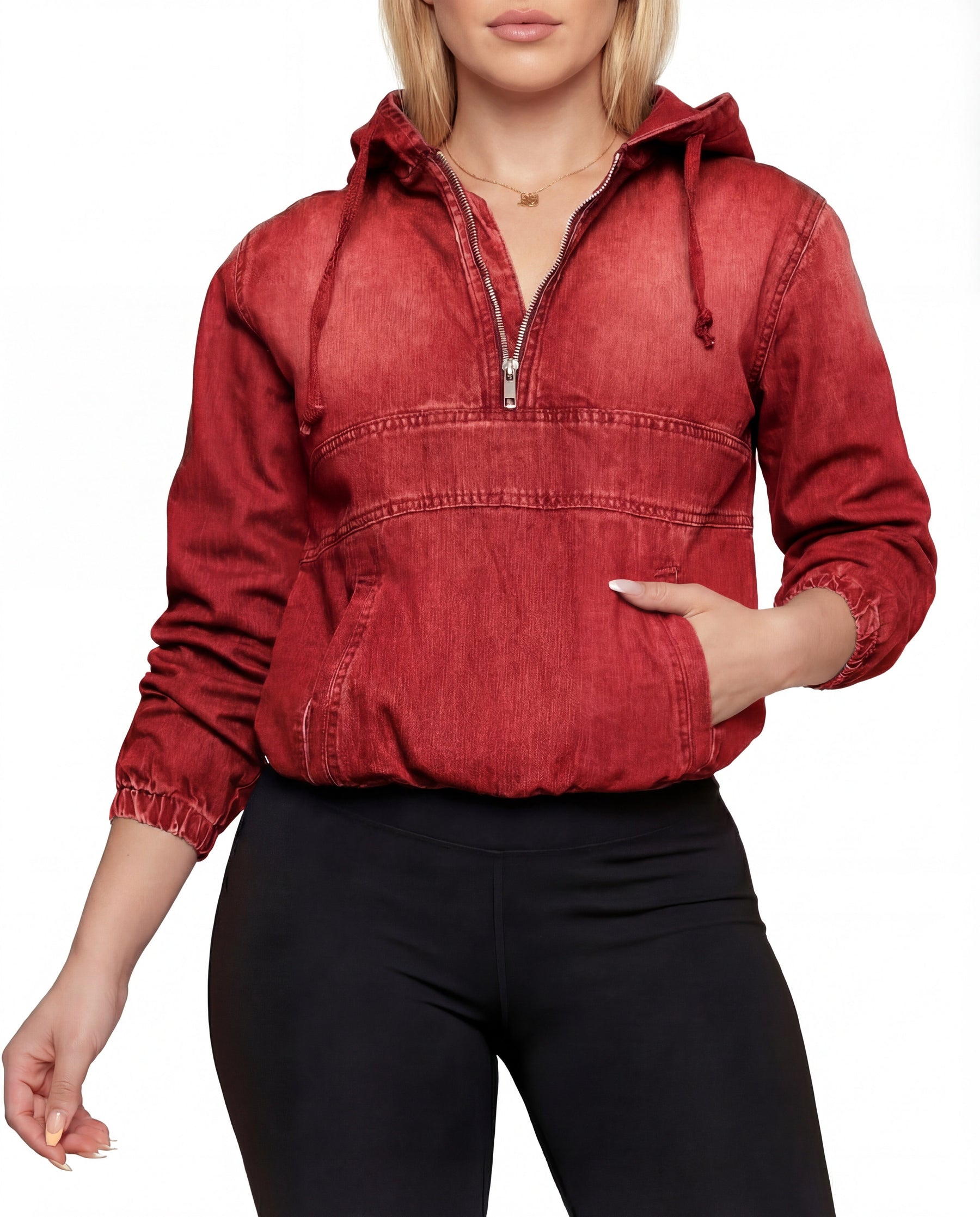 TABITHA™ – Casual Half Zip Hoodie Pullover